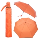 Porządny parasol automatyczny z lamówką, polska produkcja - pomarańczowa