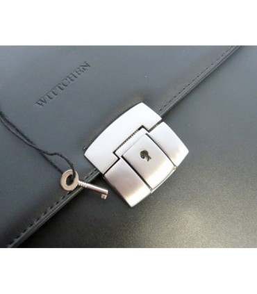 Teczka męska Wittchen Office 29-3-701-1 czarna 15,6” skóra eco