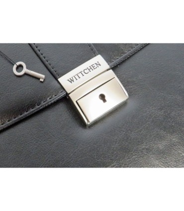 Teczka męska aktówka Wittchen Office 29-3-701-1 czarna 15,6” skóra eco