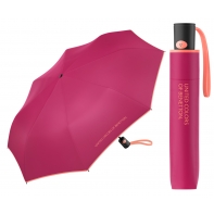 Automatyczna parasolka Benetton, różowa z lamówką