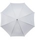 Automatyczna lekka parasolka damska biała z czarnym stelażem