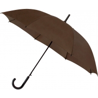 Automatyczna lekka parasolka damska brązowa z czarnym stelażem