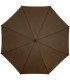 Automatyczna lekka parasolka damska brązowa z czarnym stelażem