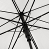 Automatyczna lekka parasolka damska biała z czarnym stelażem