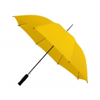 Automatyczna lekka parasolka damska żółta z czarnym stelażem