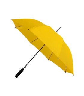 Automatyczna lekka parasolka damska żółta z czarnym stelażem