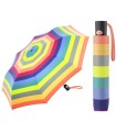 Automatyczna parasolka damska do torebki BENETTON w kolorowe pasy