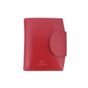 Stylowy portfel damski Orsatti D-03C w kolorze czerwonym, skóra