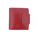 Nieduży portfel damski Orsatti D-04C w kolorze czerwonym, skóra