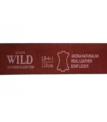 Skórzany pasek do dżinsów Always Wild - brązowy