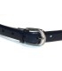 Granatowy skórzany pasek damski 2 cm marki Orsatti