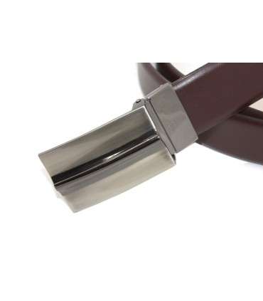 Brązowy pasek marki Orsatti z zabudowaną klamrą