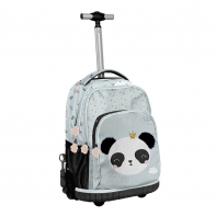 Plecak szkolny na kółkach Paso PP23PQ-671, panda