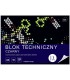 Blok techniczny INTERDRUK czarny A4 - 10 arkuszy, 170g/m2