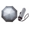 Klasyczna damska składana parasolka w kolorze srebrnym