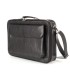 Skórzana torba na laptopa G-541A, na laptop+mini biuro, czarna
