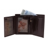 Męski, doskonale wyposażony portfel Orsatti M05B w kolorze brązowym