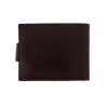 Męski, poziomy portfel Orsatti M06B z zapięciem - kolor brązowy