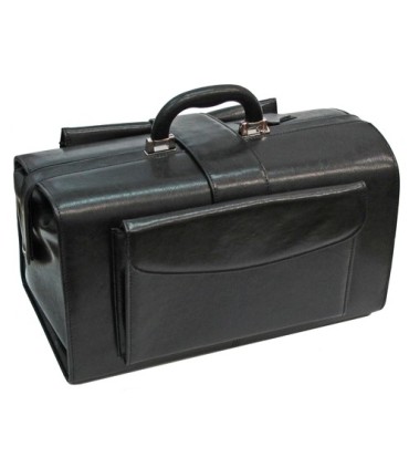 Torba lekarska, bardzo praktyczna, skóra naturalna, czarna