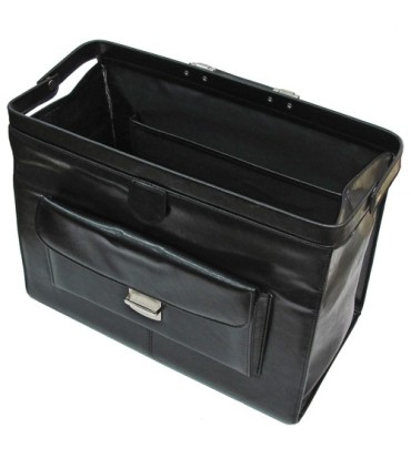 Torba lekarska, bardzo praktyczna, skóra naturalna, czarna