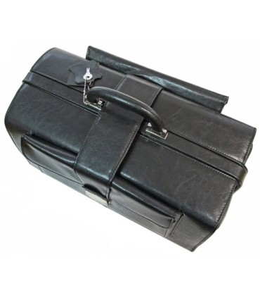 Torba lekarska, bardzo praktyczna, skóra naturalna, czarna