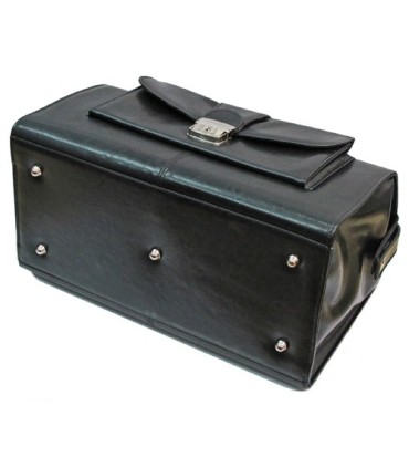 Torba lekarska, bardzo praktyczna, skóra naturalna, czarna
