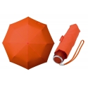 Klasyczna damska składana parasolka w kolorze pomarańczowym