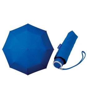 Klasyczna damska składana parasolka w kolorze niebieskim
