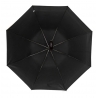Czarna męska parasolka składana i otwierana jednym przyciskiem
