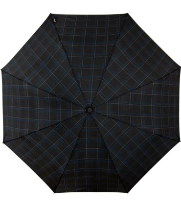 Wielokolorowy parasol automatyczny w kratkę firmy Impliva