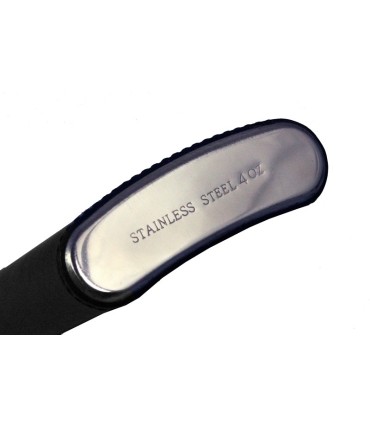 Skórzana Piersiówka Orsatti w drewnianym pudełku, kolor czarny 