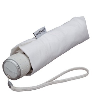 Klasyczna damska składana parasolka do torebki biała