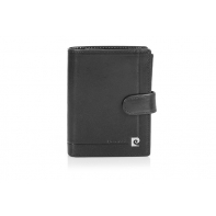 Męski portfel Pierre Cardin zapinany, 12 kart + dowód rejestracyjny, czarny