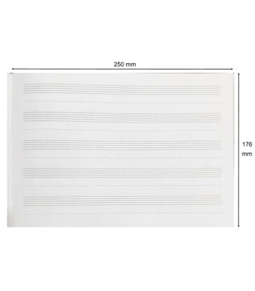 ZESZYT DO MUZYKI NUT, SZEROKA PIĘCIOLINIA, B5, 16 KARTEK