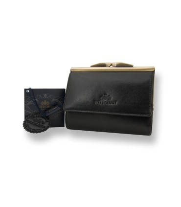 Stylowa portmonetka marki Wittchen 21-1-059, kolekcja Italy, czarna