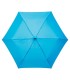 Mała płaska składana parasolka damska NIEBIESKA
