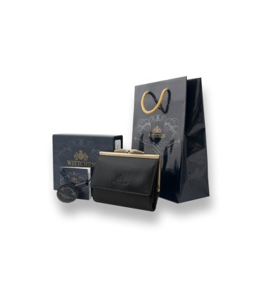 Stylowa portmonetka marki Wittchen 21-1-059, kolekcja Italy, czarna