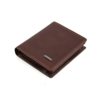 Mały, skórzany portfel Albatross jasno brązowy
