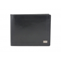 Pojemny portfel męski Rovicky w kolorze czarnym ze skóry naturalnej