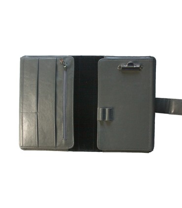 Skórzany futerał na stetoskop i recepty w kolorze granatowym