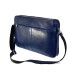 Skórzana torba na ramię z wyjmowaną kieszenią na laptopa G-502 granatowa