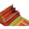 Kolorowy portfel damski Valentini, czerwień, pomarańcz, zieleń+ inne