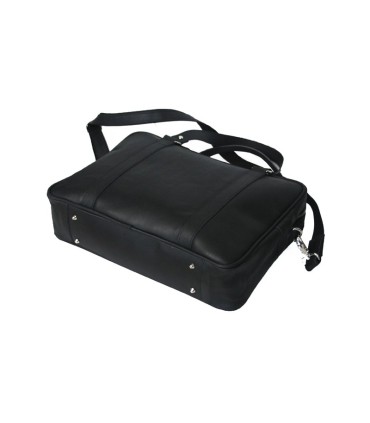 Skórzana torba na ramię na laptopa, A4, jasny brąz