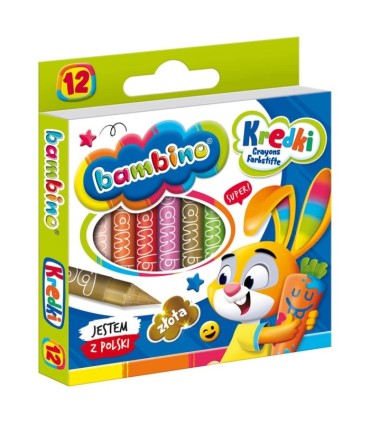 12 kredek świecowych Bambino
