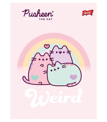 8X ZESZYT A5 32 KARTKI PUSHEEN: 4x TRZY LINIA + 4x KRATKA