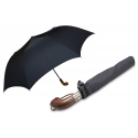 Czarna składana bardzo duża parasolka rodzinna marki Parasol, 120 cm