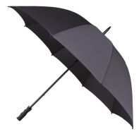 Bardzo duża wytrzymała damska parasolka w kolorze szarym