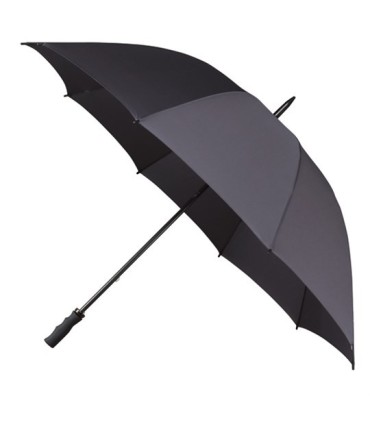 Bardzo duża wytrzymała damska parasolka w kolorze szarym