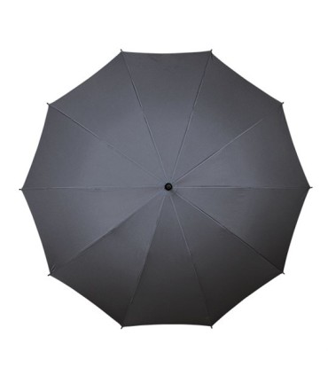 Bardzo duża wytrzymała damska parasolka w kolorze szarym