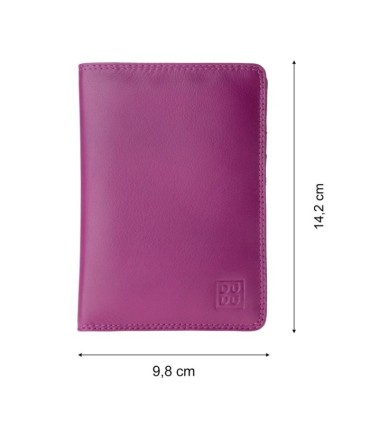 Etui na dokumenty marki DuDu®, fuksja + pomarańczowy